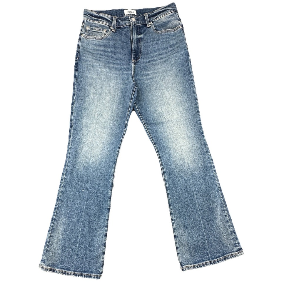 Pistola Women's High Rise Bootcut Ankle Jeans Medium Wash Blue Denim Size 29